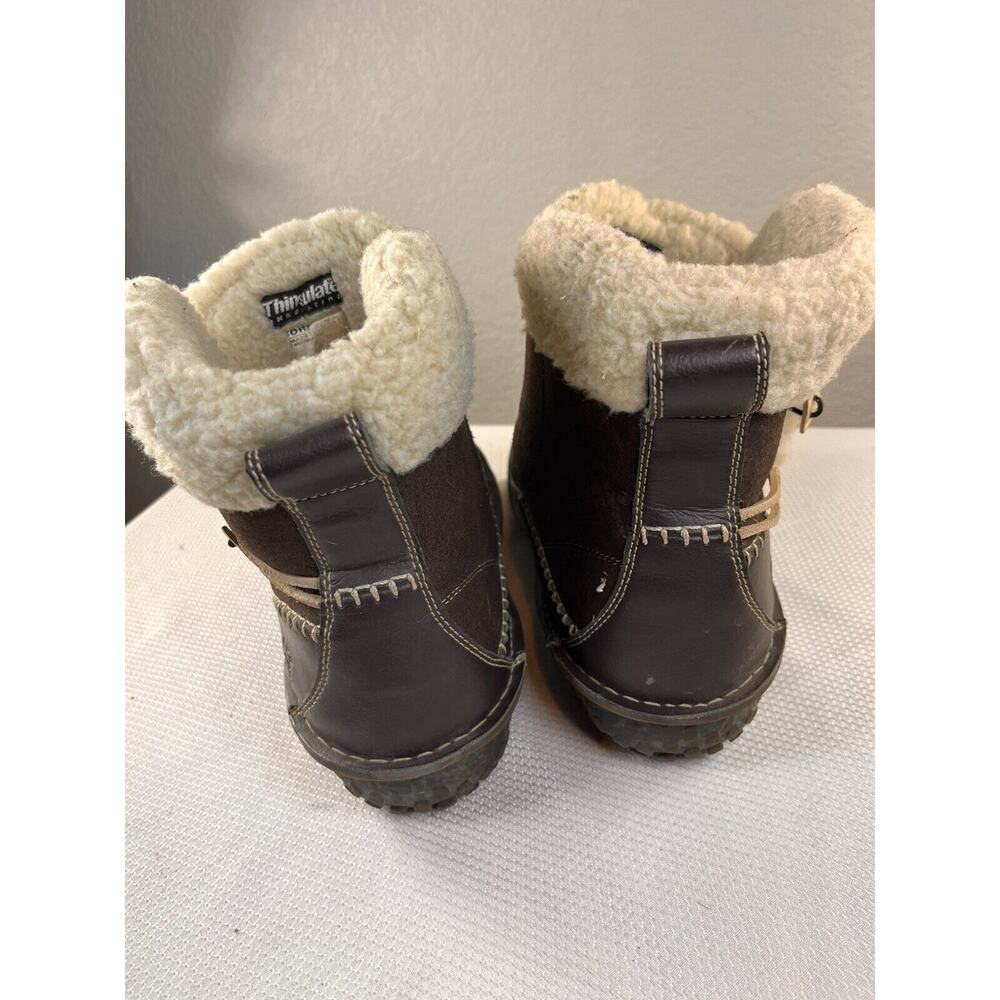 Sorel Anyu Winter Boots Snow Shoes Womens Size 11 US Brown Suede Insulated - Picture 2 of 11